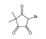 5-Brom-3,3-dimethyl-cyclopentan-1,2,4-trion Structure