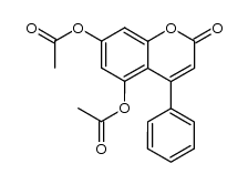 2-oxo-4-phenyl-2H-chromene-5,7-diyl diacetate结构式