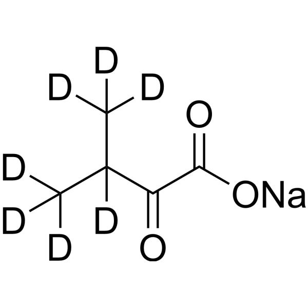Sodium 3-methyl-2-oxobutanoate-d7 Structure