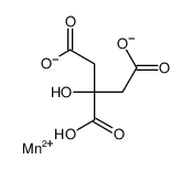 2-(carboxymethyl)-2-hydroxybutanedioate,manganese(2+)结构式