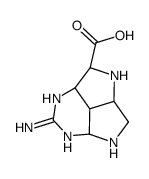 (2aR,4aβ,7aβ,7bβ)-Decahydro-6-imino-1,3,5,7-tetraaza-1H-cyclopent[cd]indene-4α-carboxylic acid结构式