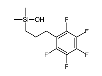 hydroxy-dimethyl-[3-(2,3,4,5,6-pentafluorophenyl)propyl]silane结构式