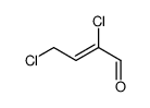 2,4-dichloro-2-butenal Structure