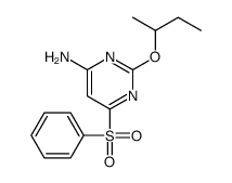 6-(benzenesulfonyl)-2-butan-2-yloxypyrimidin-4-amine Structure