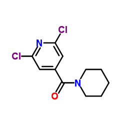 2,6-Dichloro-4-(piperidin-1-ylcarbonyl)pyridine Structure