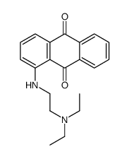 1-[2-(diethylamino)ethylamino]anthracene-9,10-dione结构式