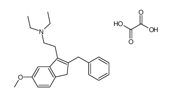 2-(2-benzyl-6-methoxy-3H-inden-1-yl)-N,N-diethyl-ethanamine, oxalic ac id结构式