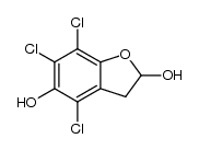 4,6,7-trichloro-2,5-dihydroxy-2,3-dihydrobenzo[b]furan Structure