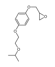 2-[[4-(2-propan-2-yloxyethoxy)phenoxy]methyl]oxirane结构式