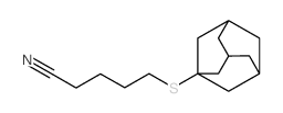 Pentanenitrile,5-(tricyclo[3.3.1.13,7]dec-1-ylthio)- structure