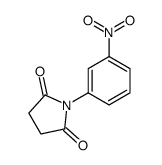 1-(3-nitrophenyl)pyrrolidine-2,5-dione结构式