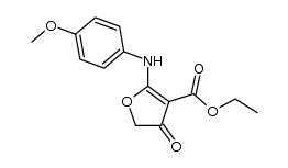 ethyl 2-[(4-methoxyphenyl)amino]-4-oxo-4,5-dihydrofuran-3-carboxylate Structure