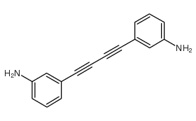 1,4-BIS(3-AMINOPHENYL)BUTADIYNE structure