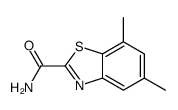 2-Benzothiazolecarboxamide,5,7-dimethyl-(9CI)结构式