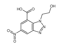 3-(2-hydroxy-ethyl)-6-nitro-3H-benzo[1,2,3]triazole-4-carboxylic acid结构式