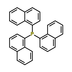 三(1-萘基)膦结构式