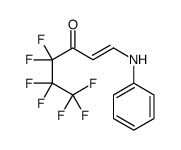1-anilino-4,4,5,5,6,6,6-heptafluorohex-1-en-3-one Structure