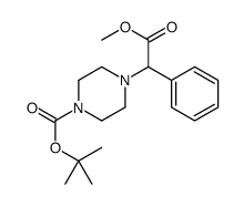 tert-butyl 4-(2-methoxy-2-oxo-1-phenylethyl)piperazine-1-carboxylate Structure