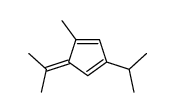 1,3-Cyclopentadiene,1-methyl-3-(1-methylethyl)-5-(1-methylethylidene)-(9CI) structure