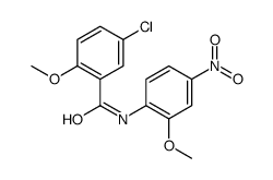5-Chloro-2-methoxy-N-(2-methoxy-4-nitrophenyl)benzamide Structure