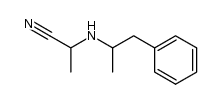 2-[(1-methyl-2-phenylethyl)amino]propanenitrile Structure