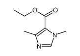 1,4-二甲基-1H-咪唑-5-羧酸乙酯结构式