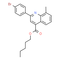 pentyl 2-(4-bromophenyl)-8-methyl-4-quinolinecarboxylate picture