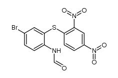 N-[4-bromo-2-(2,4-dinitro-phenylsulfanyl)-phenyl]-formamide Structure