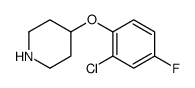 4-(2-氯-4-氟-苯氧基)-哌啶结构式