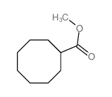 Cyclooctanecarboxylicacid, methyl ester structure