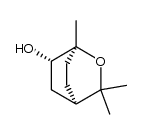 2-endo-hydroxy-1,8-cineole ((1R,6R)-1,3,3-trimethyl-2-oxabicyclo-[2.2.2]octan-6-ol)结构式