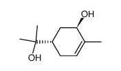 (1S-trans)-5-hydroxy-alpha,alpha,4-trimethylcyclohex-3-ene-1-methanol结构式