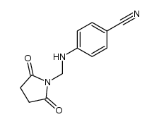 4-(((2,5-dioxopyrrolidin-1-yl)methyl)amino)benzonitrile Structure