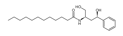 (1R,3R)-N-(3-hydroxy-1-hydroxymethyl-3-phenylprop-1-yl)dodecanamide Structure