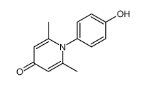 1-(4-hydroxyphenyl)-2,6-dimethylpyridin-4-one Structure