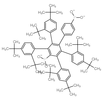 Tetrakis(2,4-di-tert-butylphenyl) [1,1'-biphenyl]-4,4'-diylbis(phosphonite) Structure