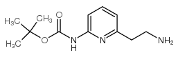 TERT-BUTYL 6-(2-AMINOETHYL)PYRIDIN-2-YLCARBAMATE Structure