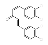 (1E)-1,5-bis(3,4-dichlorophenyl)penta-1,4-dien-3-one Structure