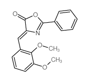 5(4H)-Oxazolone,4-[(2,3-dimethoxyphenyl)methylene]-2-phenyl-结构式