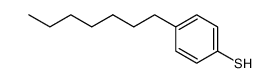 p-heptylbenzenethiol Structure