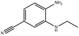 4-amino-3-ethylamino-benzonitrile结构式