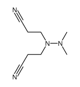 2,2-dimethyl-1,1-bis(2-cyanoethyl)hydrazine结构式