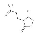 3-(2,4-Dioxo-1,3-thiazolidin-3-yl)propanoic acid Structure