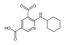 6-(CYCLOHEXYLAMINO)-5-NITRONICOTINIC ACID Structure