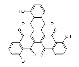 1,7,13-Trihydroxy-5,6,11,12,17,18-trinaphthylenehexone结构式