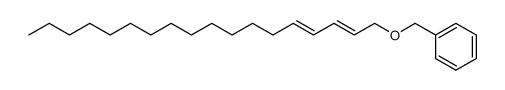 (2E,3E)-octadeca-2,4-dienyloxymethylbenzene结构式