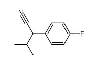 2-(4-fluorophenyl)-3-methylbutanenitrile Structure