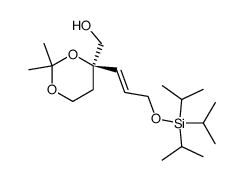 ((4R)-2,2-dimethyl-4-{(1E)-3-[(triisopropylsilyl)oxy]prop-1-enyl}-[1,3]dioxan-4-yl) methanol Structure