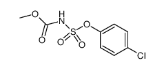 (4-chloro-phenoxysulfonyl)-carbamic acid methyl ester结构式
