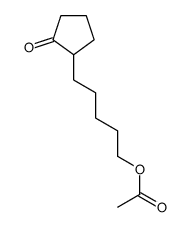 5-(2-oxocyclopentyl)pentyl acetate结构式